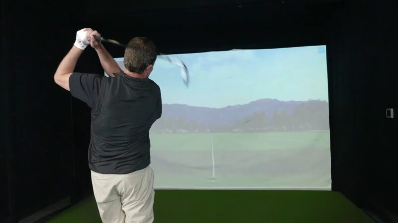 man golf swing